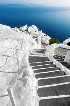 Santorini in Greece Stock Photos