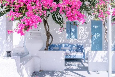 Santorini in Greece Stock Photos