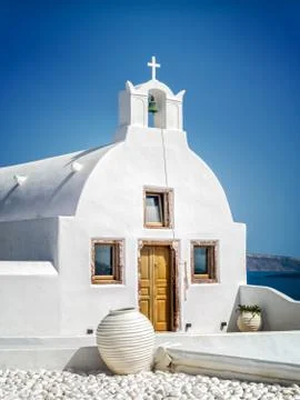 Santorini in Greece Stock Photos