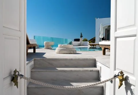 Santorini in Greece Stock Photos