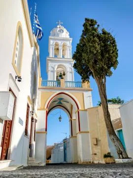 Santorini in Greece Stock Photos