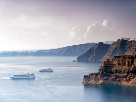Santorini in Greece Stock Photos