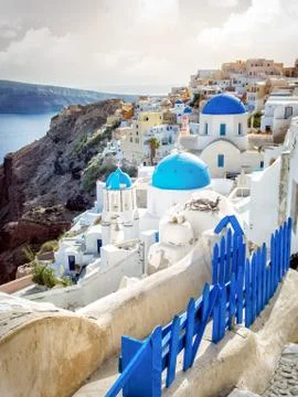 Santorini in Greece Stock Photos