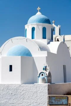 Santorini in Greece Stock Photos