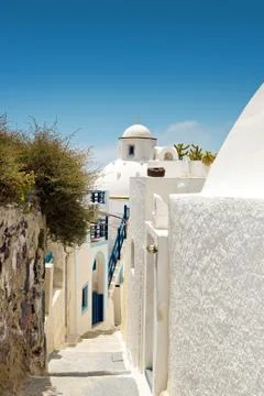 Santorini in Greece Stock Photos