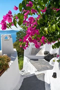 Santorini in Greece Stock Photos