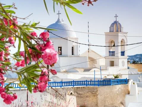 Santorini in Greece Stock Photos