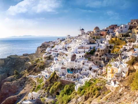 Santorini in Greece Stock Photos