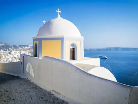 Santorini in Greece Stock Photos