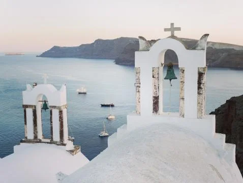 Santorini in Greece Stock Photos