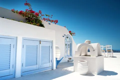 Santorini in Greece Stock Photos