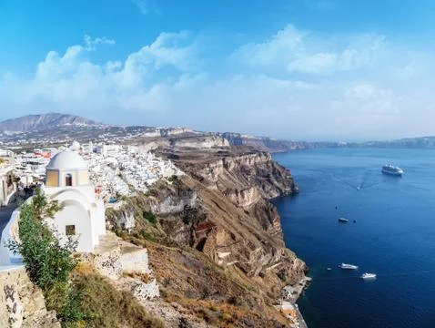 Santorini in Greece Stock Photos