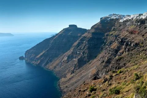 Santorini in Greece Stock Photos