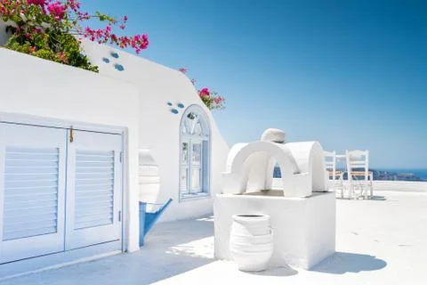 Santorini in Greece Stock Photos