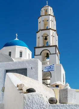 Santorini in Greece Stock Photos