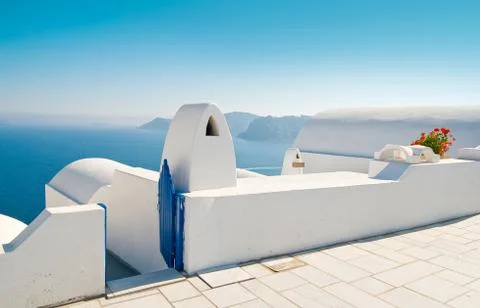 Santorini in Greece Stock Photos