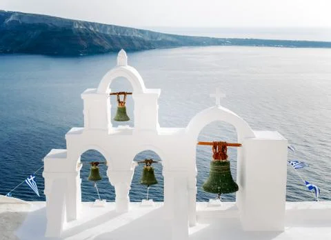 Santorini in Greece Stock Photos