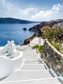 Santorini in Greece Stock Photos