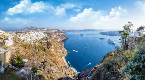 Santorini in Greece Stock Photos
