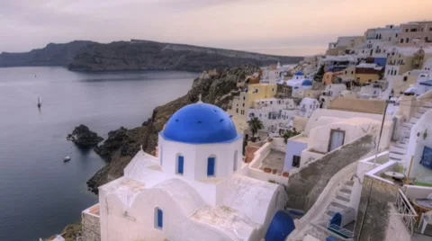 Santorini Oia Stock Footage 8561374