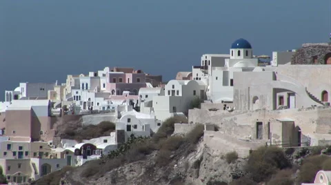 Santorini Overview. Not Graded. Stock Footage 46086813