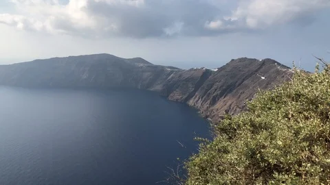 Santorini Sea View Stock Footage 93527313