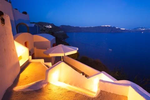 Santorini sunset Stock Photos