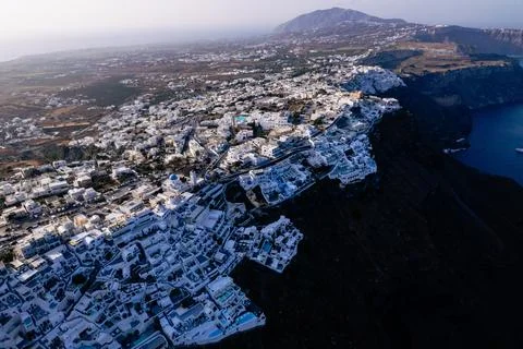 Santorini at Sunset Stock Photos