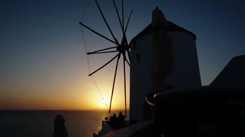 Santorini sunset - Time-lapse Stock Footage 57659676