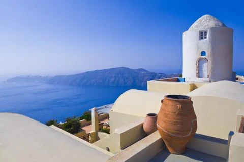 Santorini View - Greece Stock Photos