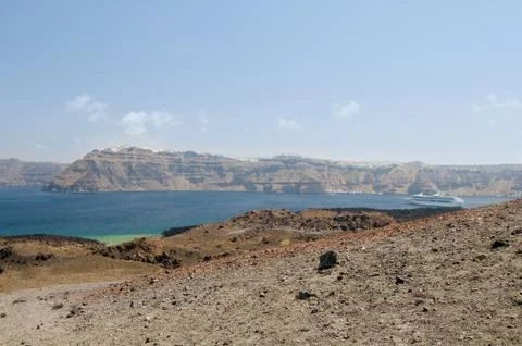 Santorini volcano view Фото