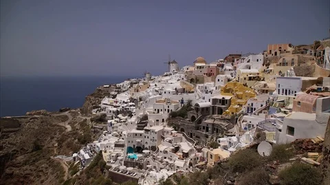 Santorini's sunset time lapse Video stock 107539336