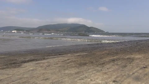 Santos Beach Stock Footage 138613153