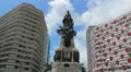 SANTOS, BRAZIL - Independence square, Santos, Sao Paulo, Brazil. HD Footage