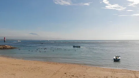 Sanur Beach in Bali Stock Footage 126925049