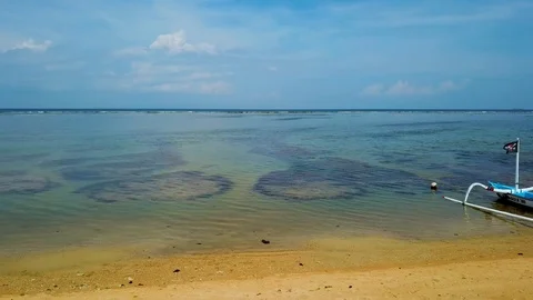 Sanur boats Stock Footage 106695697
