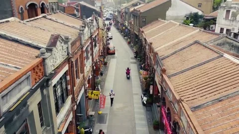 Sanxia old street Stock Footage 195990745