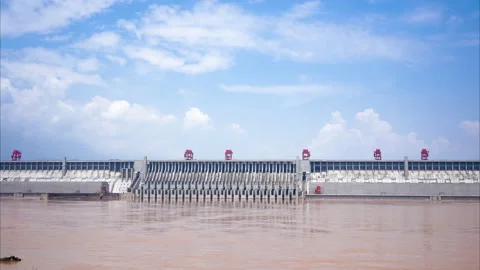 The Sanxia (Three Gorges) Project Stock Footage 157726777