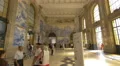 Sao Bento railway station with mural artwork in Porto 4k or 4k+ Resolution