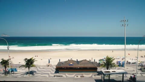 Sao Conrado Beach, Rio de Janeiro Stock Footage 264010078