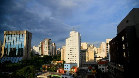 Sao Paulo on the move Stock Footage 121494080