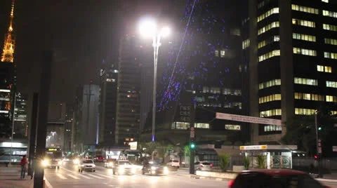 SAO PAULO NIGHT Stock Footage 24817436