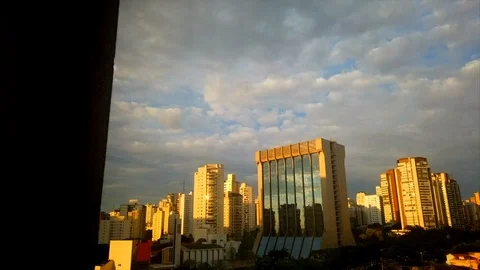 Sao Paulo sunset Video stock 121494207