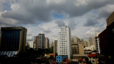 Sao Paulo Time Lapse Stock Footage 121487613