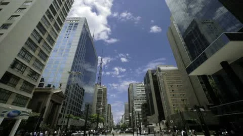 Sao Paulo timelapse  Stock Footage