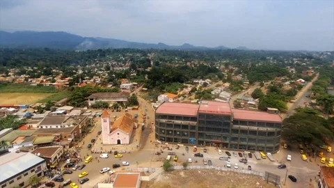 Sao Tome cathedral Stock Footage 87153890