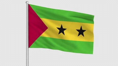 Sao Tome Flag Stock Footage 226987958