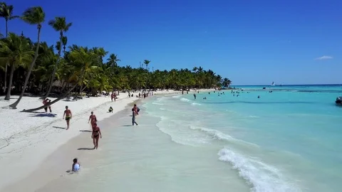 Saona Island 4K Stock Footage 127352753