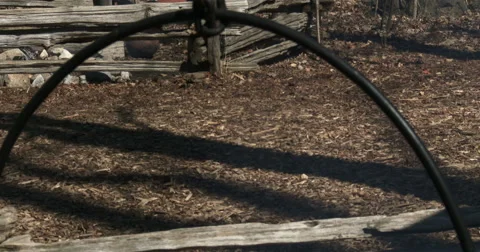 Sap boiling in old metal pots to produce maple syrup Stock Footage 49242002