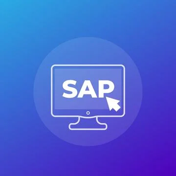 SAP, business planning software vector icon Stock Illustration